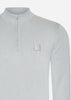 Marshall Artist Truien A Siren knitted 1/4 zip - nardo grey