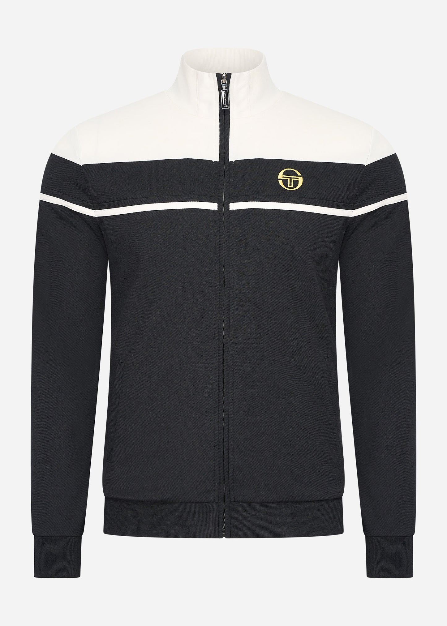 Sergio Tacchini Vesten  Damarindo track top - black gardenia 