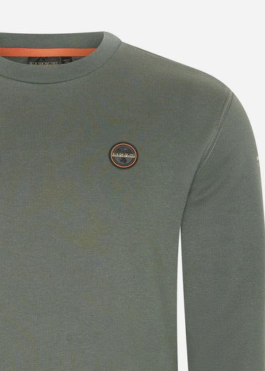 Napapijri Truien Badge crewneck sweater - green urban (Copy)