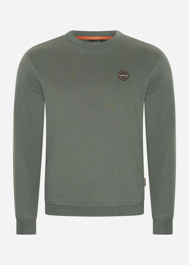 Napapijri Truien Badge crewneck sweater - green urban (Copy)