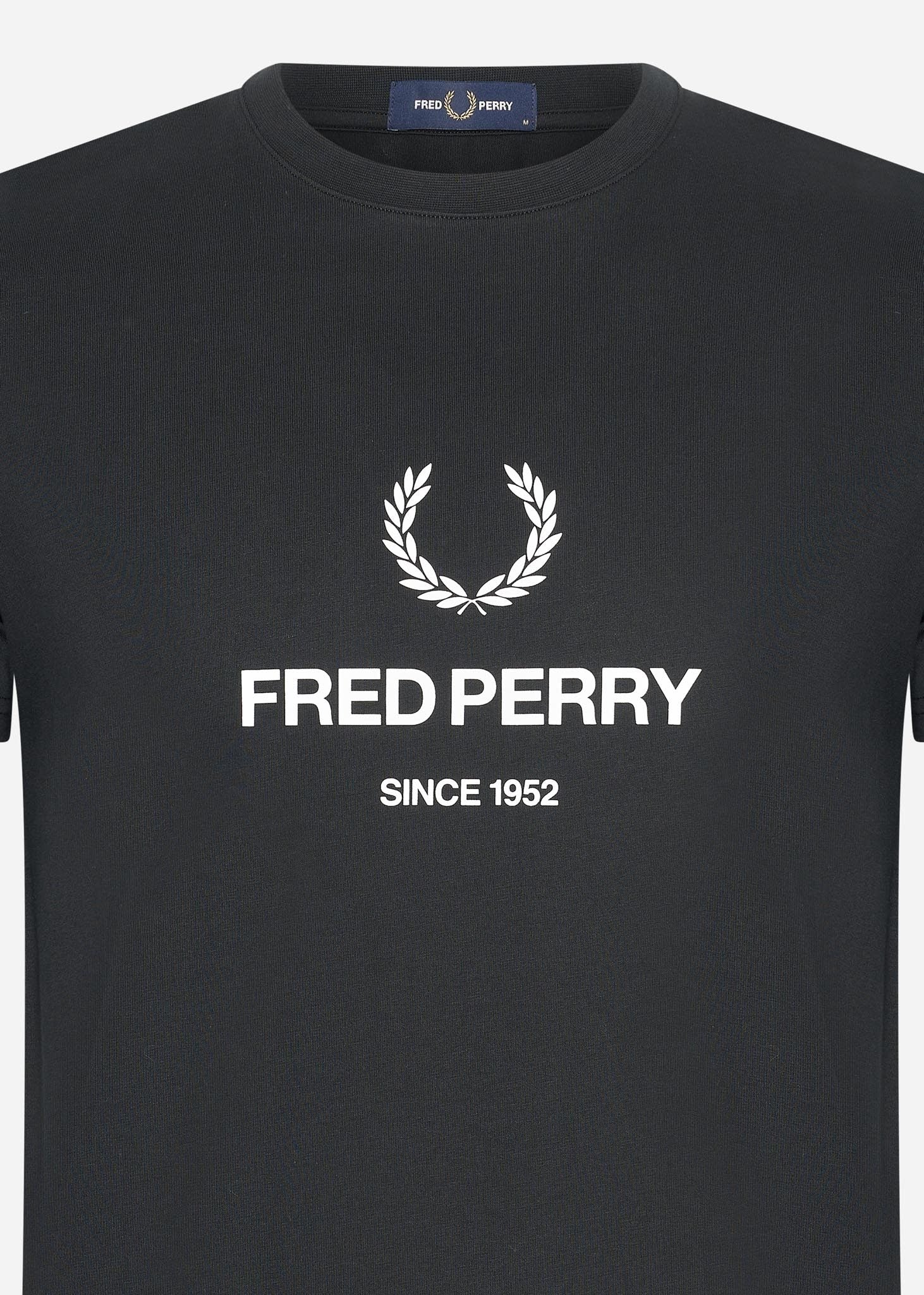 Fred Perry T-shirts  Fred perry graphic t-shirt - black 