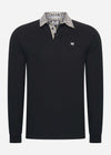 Weekend Offender Longsleeve Polo's  Walker - black mid house check 