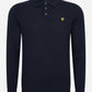 Lyle & Scott Longsleeve Polo's  Long sleeve knitted polo shirt - dark navy 