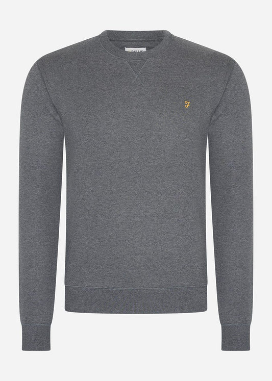 Farah Truien  Sweatshirt tim new crew - farah grey marl 