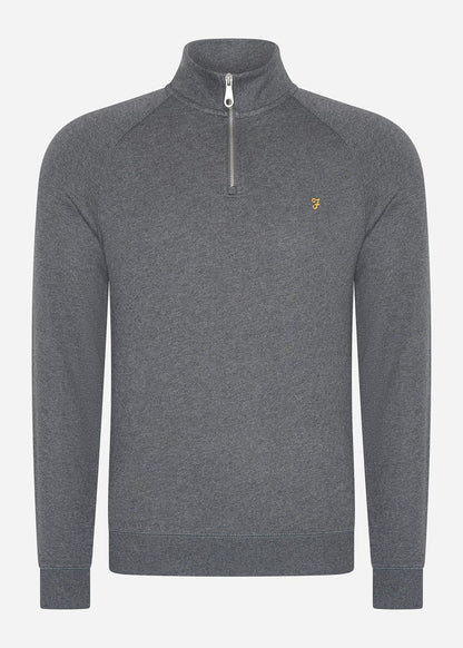 Farah Truien  Sweatshirt jim 1/4 zip - farah grey marl 