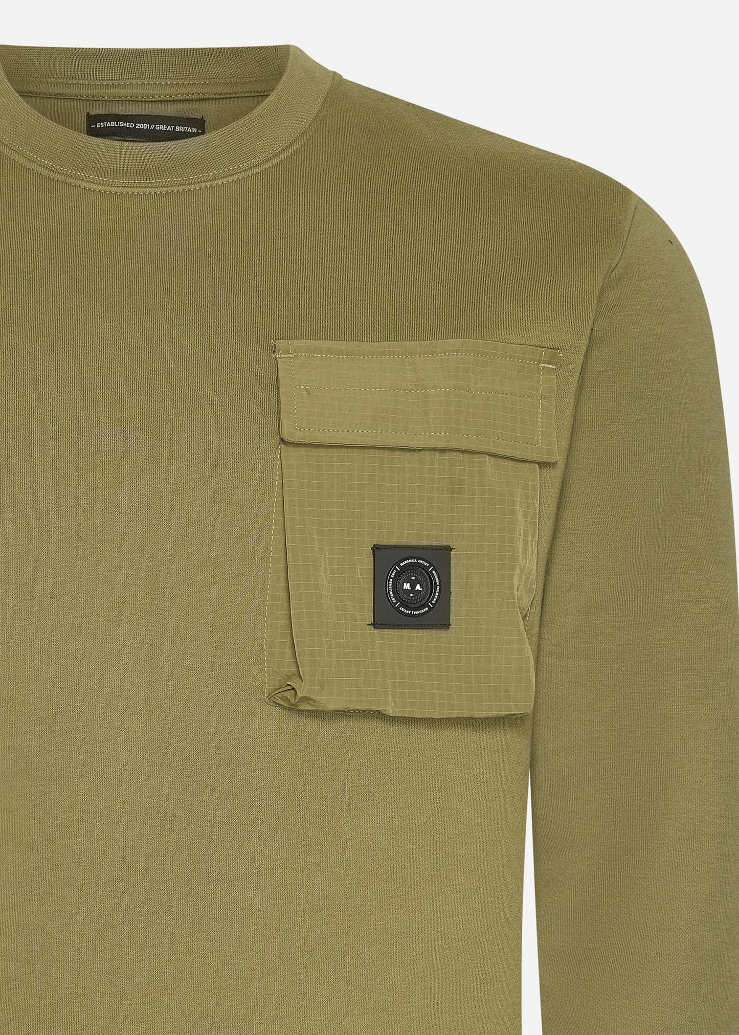 Marshall Artist Truien  Nevado crewneck - khaki 