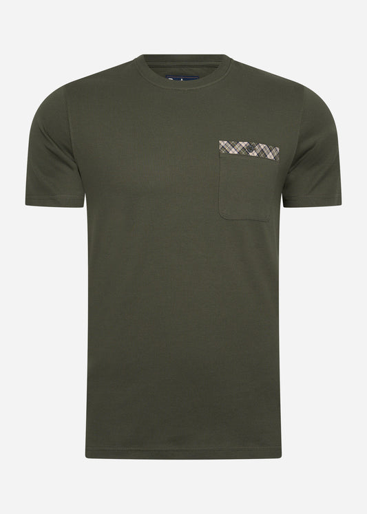 Barbour T-shirts  Durness pocket tee - olive 