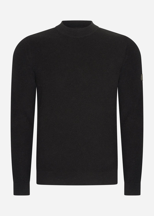 Barbour International Truien  Crawley crew neck jumper - black 