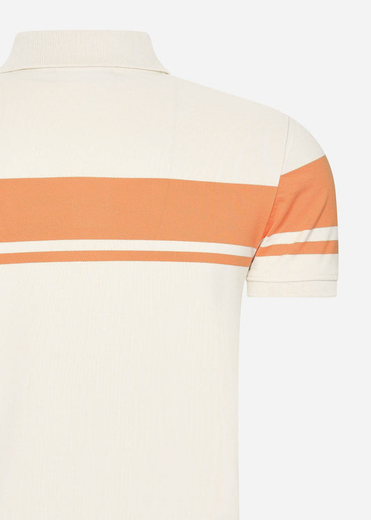 Sergio Tacchini Polo's  Young line polo - white orange 