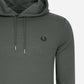 Fred Perry Hoodies  Tipped hooded sweatshirt - field green 