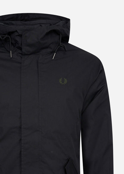 Fred Perry Jassen  Short padded parka - black 