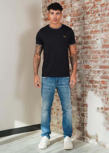 Fred Perry T-shirts Twin tipped t-shirt - black P69