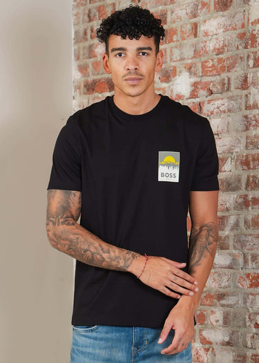 Hugo Boss T-shirts Te_plain - black