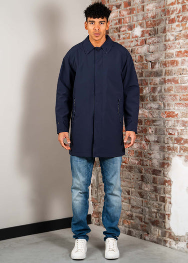 Aquascutum Jassen Softshell trench coat - navy