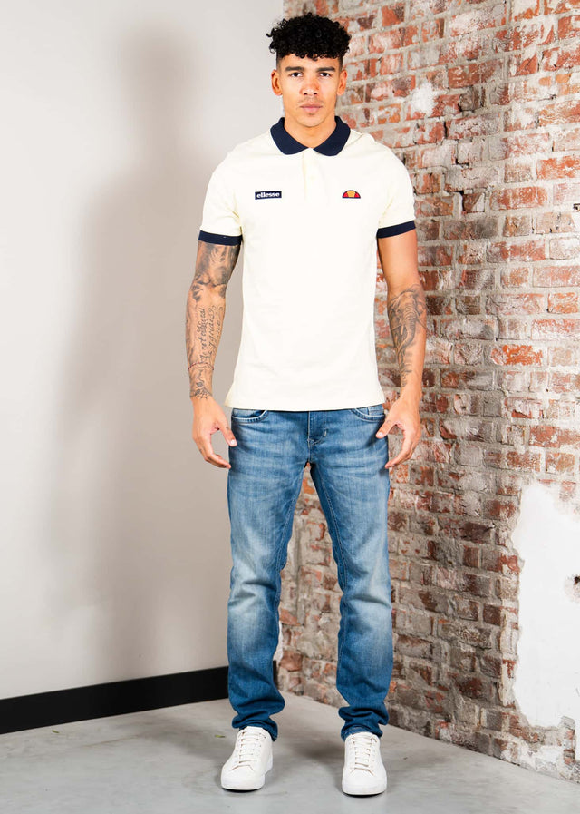Ellesse Polos Lessepsia polo - light yellow navy
