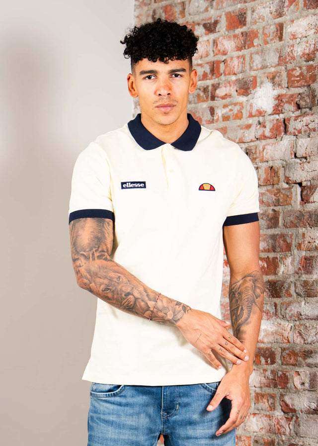 Ellesse Polos Lessepsia polo - light yellow navy