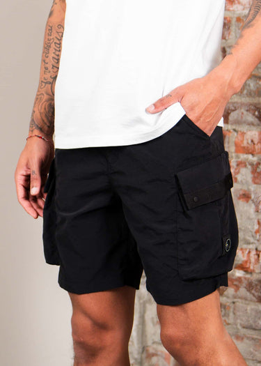 Marshall Artist Korte Broeken Woodvale cargo short - black