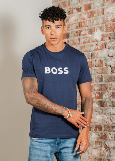 Hugo Boss T-shirts T-shirts rn - navy