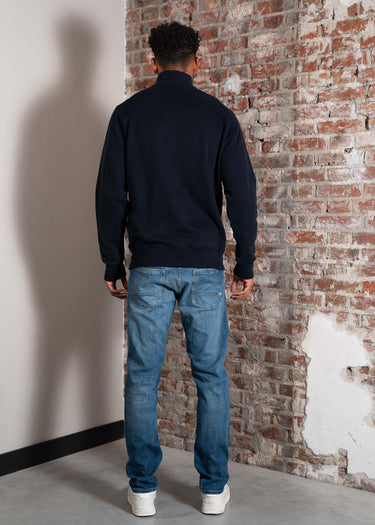 MA.Strum Truien Neo quarter zip sweat - ink navy