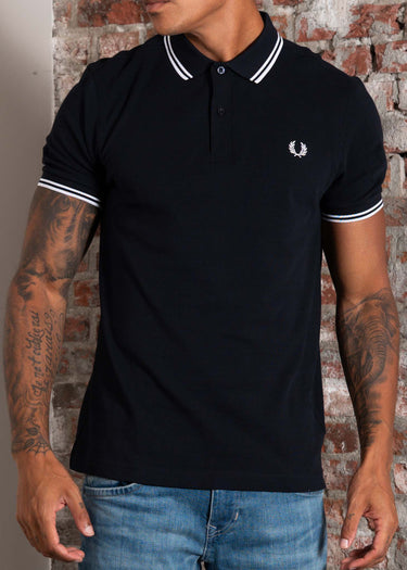 Fred Perry Polo's Twin tipped Fred Perry shirt - navy white
