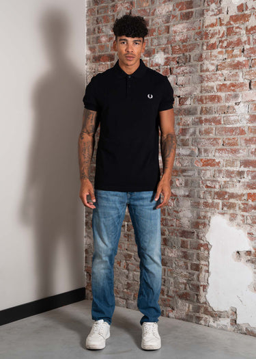 Fred Perry Polo's Plain fred perry shirt - black white