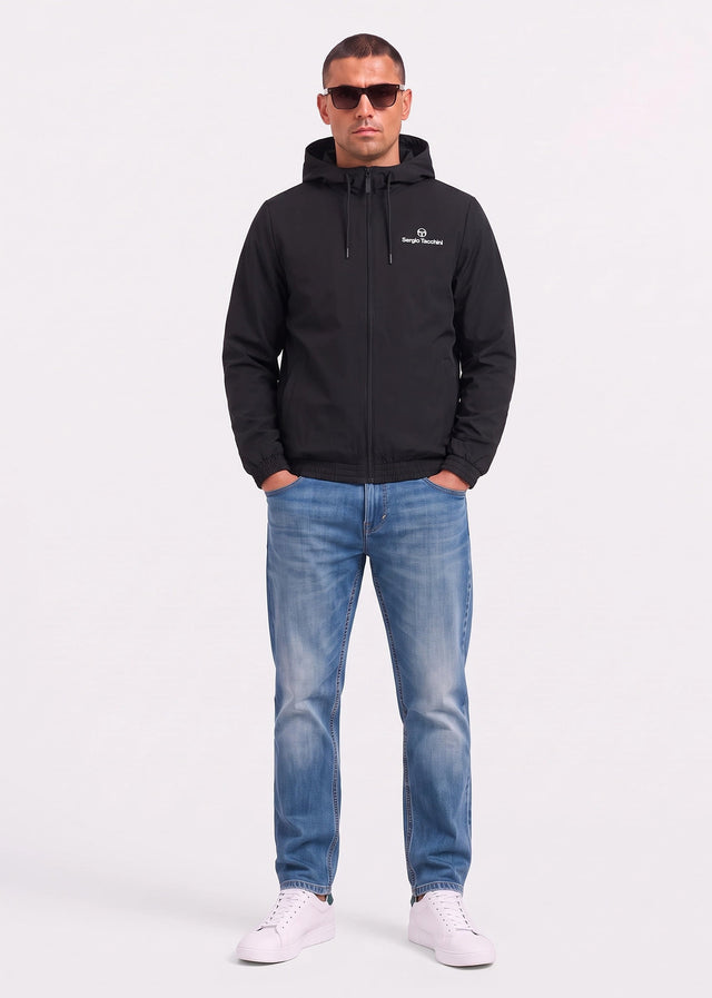 Sergio Tacchini Sweatjacken Carson ripstop stretch hoodie tracktop - black