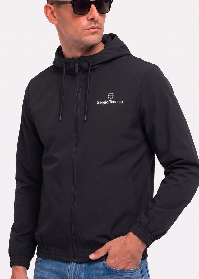 Sergio Tacchini Sweatjacken Carson ripstop stretch hoodie tracktop - black