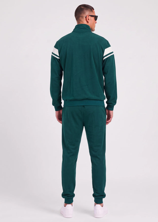 Sergio Tacchini Pants Damarindo velour tracktop - pineneedle