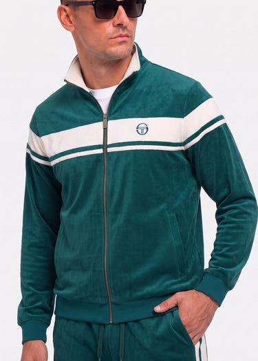Sergio Tacchini Broeken Damarindo velour tracktop - pineneedle