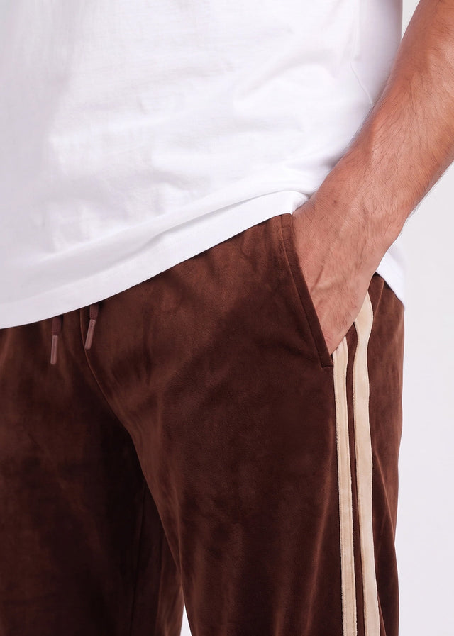 Sergio Tacchini Hosen Damarindo velour pants - cappuccino
