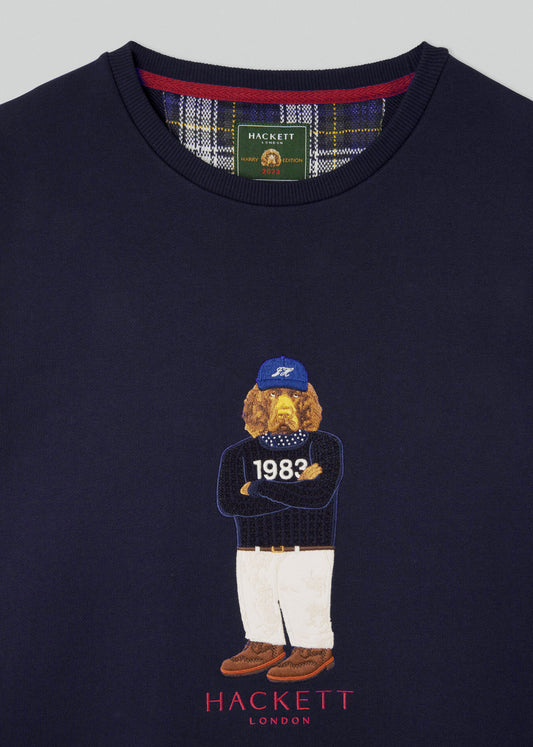 Hackett London Truien  Harry logo crew - navy 