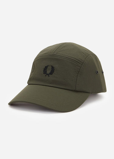 Fred Perry Petten 5 panel ripstop cap - hunting green
