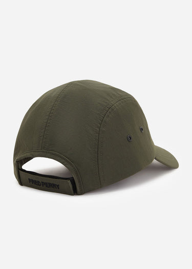 Fred Perry Petten 5 panel ripstop cap - hunting green