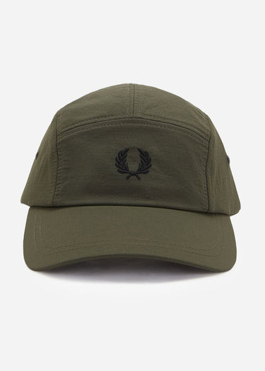 Fred Perry Petten 5 panel ripstop cap - hunting green