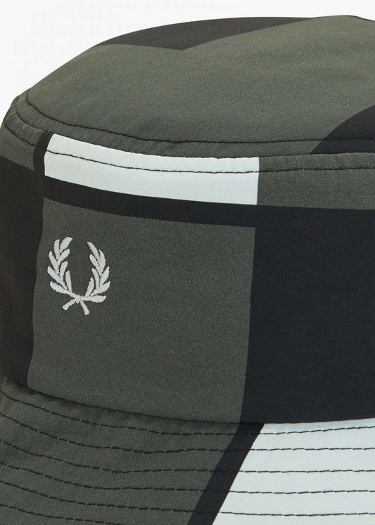 fred perry pixel bucket hat