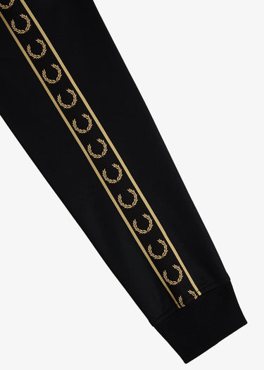 Fred Perry Vesten Contrast tape track jacket - black champagne