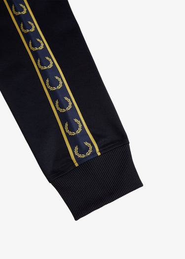 Fred Perry Vesten Contrast taped track jacket - navy honeycomb