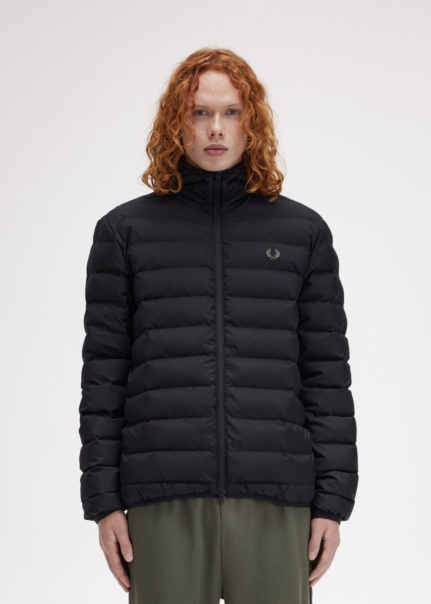 Fred Perry Jassen  Hooded insulated jacket - black 