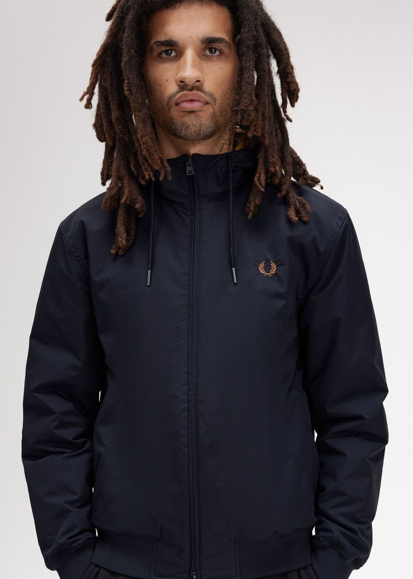 Fred Perry Jassen  The hooded brentham jacket - navy 