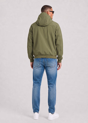 Lyle & Scott Jassen Fleece back softshell jacket - true olive