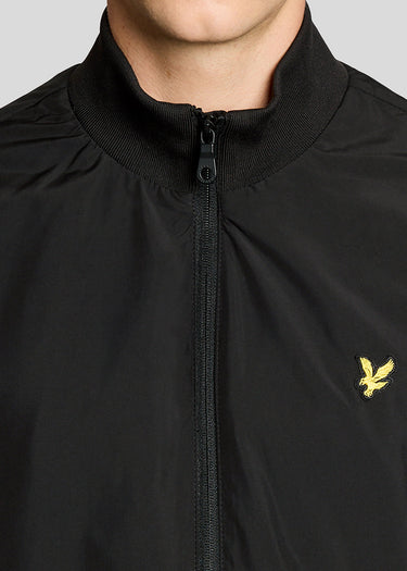 Lyle & Scott Jassen Funnel neck shell jacket - jet black