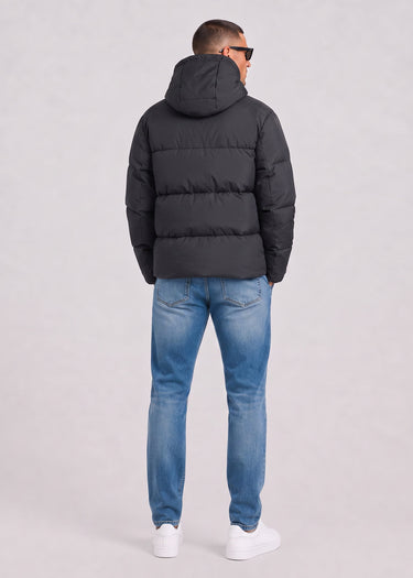 Lyle & Scott Jassen Hooded puffer jacket - jet black