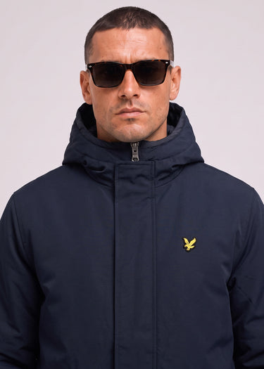 Lyle & Scott Jassen Padded fishtail parka - dark navy