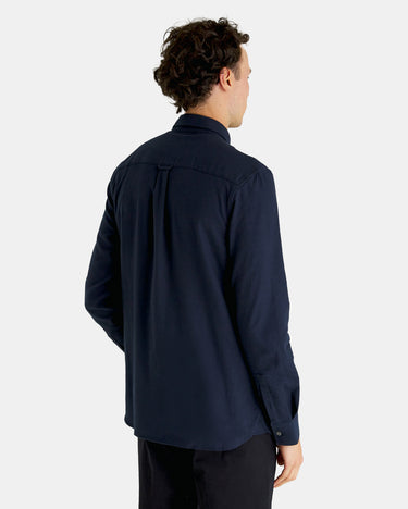 Lyle & Scott Overhemden  Plain flannel shirt - dark navy 