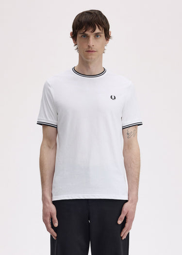 Fred Perry T-shirts Twin tipped t-shirt - white