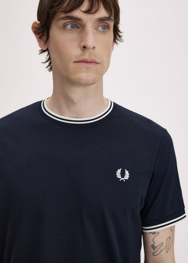 Fred Perry T-shirts Twin tipped t-shirt - navy