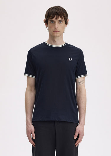 Fred Perry T-shirts Twin tipped t-shirt - navy