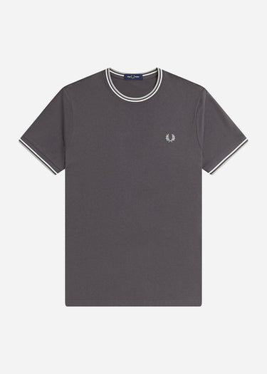Fred Perry T-shirts Twin tipped t-shirt - anchor grey ecru seagrass