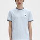 Fred Perry T-shirts  Twin tipped t-shirt - light ice 