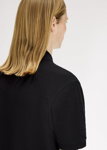 Fred Perry Polo's Vertical stripe polo shirt - black champagne